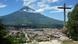 La Antigua Guatemala, die ehemalige Hauptstadt der spanischen Kolonie im Hochland; Sicht von oben.