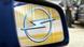 The logo of German car factory Opel is seen in Ruesselsheim