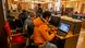 n this photo taken on December 3, 2019, Kashmiri students use the internet at a Tourist Reception Centre (TRC) in Srinagar,